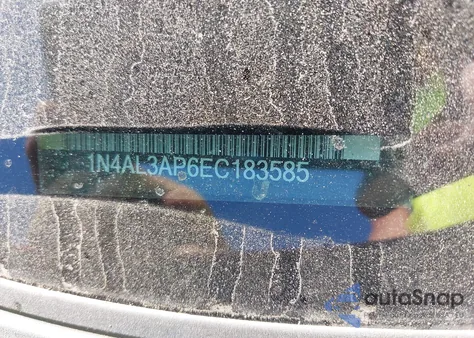 2014 Nissan Altima 2.5 Sl z USA, uszkodzony, nr VIN 1N4AL3AP6EC183585